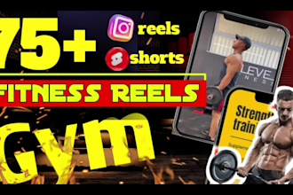 create motivational,gym, workout ,fitness reels