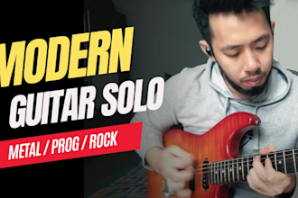 craft a modern rock or metal guitar solo