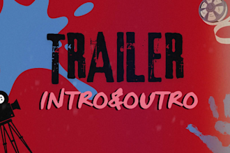 do trailer video for youtube,gaming and movies teaser with intro,outro