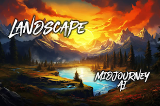 create awesome landscape ai art