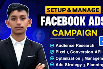 setup and manage facebook ads with pixel tracking,