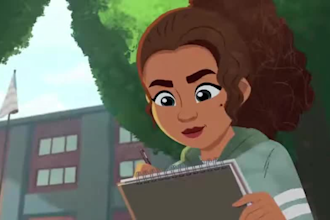 2d music video, 2d kids animation, 2d cartoon animation, lyrics video animation