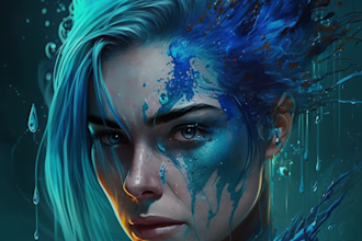 create a fantasy character concept art