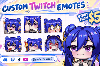 draw twitch emotes, badges, animated emotes for twitch, and vtuber stream