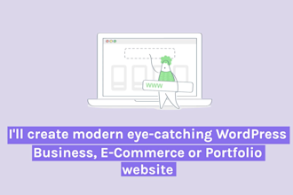 create modern wordpress business website