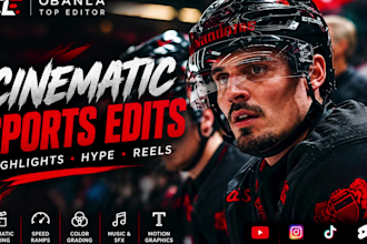 do cinematic sports videos editing, hype videos, highlights, reels, basketball
