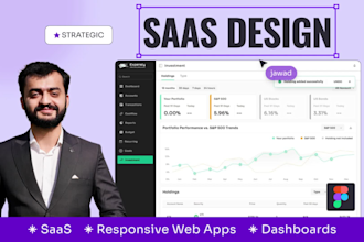 do responsive UI UX design for your saas, dashboard, web app and admin panel