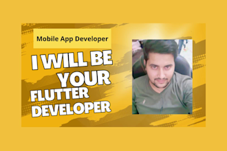 be your flutter developer build android IOS flutter app with firebase and API