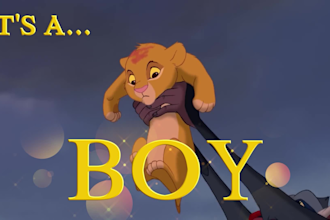 create disney gender reveal and pregnancy reveal video