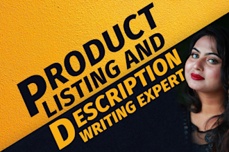 help you with shopify product listing or product upload