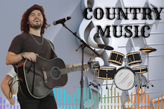 write, sing, and produce real country music with acoustic vibes