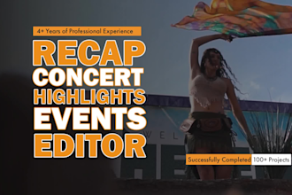 create cinematic concert recap, event highlights and festival aftermovie