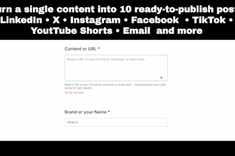 professionally repurpose your content into 10 social media posts