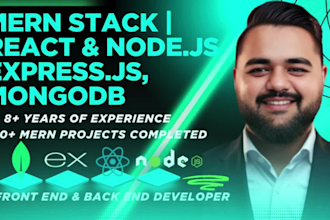 do full stack web developer as a mern developer with react, nodejs, and mongodb