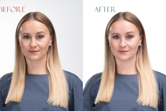 do headshot retouching ,profile picture editing and dress change