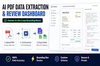build a custom ai PDF data extraction tool with review UI