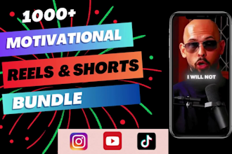 create motivational short reels and tiktok