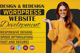 create, design, redesign, or revamp your wordpress website professionally