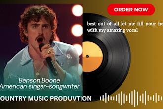 write and sing your custom country songs heartfelt lyrics and acoustic