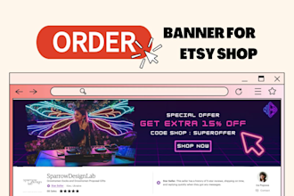 do a banner or logo for your etsy shop