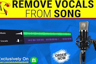remove vocals from a song or remove the music and keep vocals