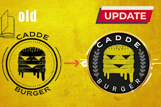 redesign, update, redraw, edit and fix your logo in 2 hours