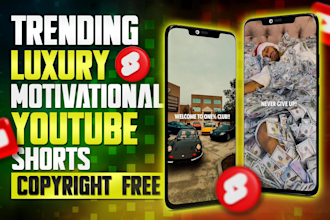 create trending luxury motivational youtube shorts videos