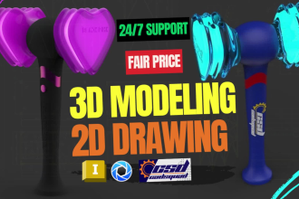do 3d cad product design from 2d cad drawing or hand drawing