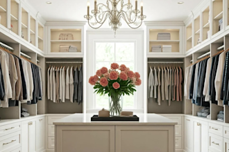 design 3d interior for your walk in closet, wardrobe and technical drawings