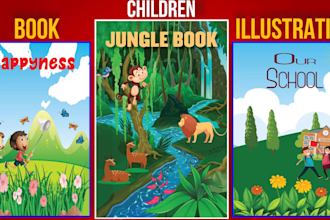 create children book illustrations or ebook illustration