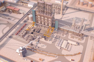 create 3d industrial animation factory plant engineering visualization
