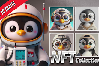 create unique 3d nft art character high quality with cartoon and realistic style