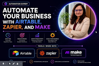 automate your business with airtable, zapier, and make