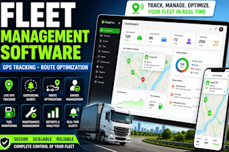 develop fleet management software with gps tracking system