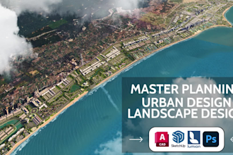 design 2d 3d urban planning, urban design, site plan, master plan, landscape