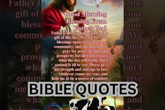 create bible verse quotes for your christian youtube shorts reels
