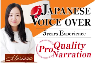 deliver a pro narration with my experience as a TV shopping mc