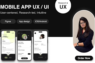 design mobile app UI UX design, wireframe, figma prototype