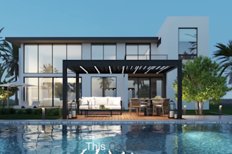 render 3d exterior house, building in US, au, UK, canada