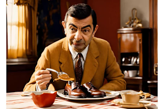 make a happy birthday wishes video with mr bean