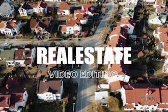 edit cinematic real estate video for property listing and promotion