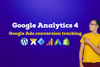setup google analytics 4 and adwords conversion tracking