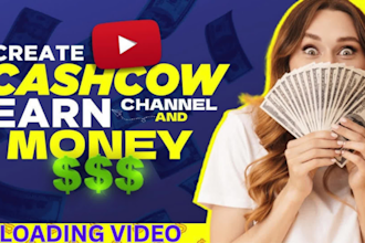 setup automated cash cow channel, cash cow video cash cow youtube