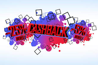 create explosion banner sticker with your discounts