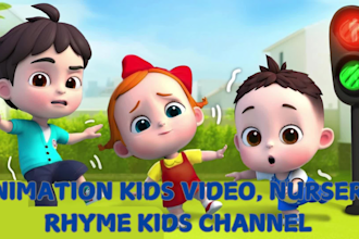 create viral kids animation video and nursery rhymes video for your channel