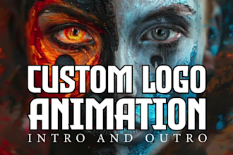 create custom eye catchy logo animation, outro and intro