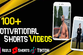 create motivational youtube shorts and instagram reels, tiktok