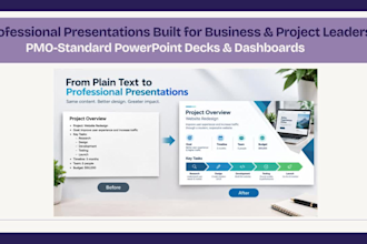 create professional project management PPT presentations