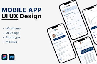 create UI UX design for your mobile app web app or dashboard