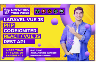 develop, fix bugs upgrade your website using PHP, laravel, mysql, js